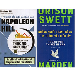 Combo 2 Cuốn Sách 17 Nguyên Tắc Nghĩ Giàu Làm Giàu Napoleon Hill + Người Thành Công Tin T