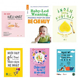 Combo 5 cuốn ăn dặm kiểu Nhật+  ăn dặm bé chỉ huy+ăn dặm không nược mắt +nuôi dạy bé trai