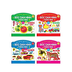 Sách – Combo  bóc dán hình thông minh IQ-EQ-CQ Động vật, Rau củ quả, chơi mà học, phương