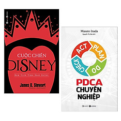 Combo Sách Kinh Tế Hay Nhất Mọi Thời Đại: Cuộc Chiến Disney + PDCA Chuyên Nghiệp (2 cuốn