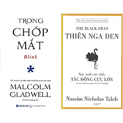 Bộ Sách Về Tư Duy Cực Kỳ Thú Vị ( Trong Chớp Mắt + Thiên Nga Đen ) tặng kèm bookmark Sáng