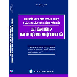 Hướng Dẫn Đăng Ký Doanh Nghiệp và Các Chính Sách Ưu Đãi Hỗ Trợ Phát Triển  – Luật Doanh N