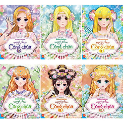Sách – Dán hình trang phục công chúa Combo bộ 6 tập