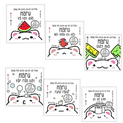 Combo Ehon Nhật Bản NHỮNG MẨU CHUYỆN VỤN VẶT CỦA MARU: Maru Và Hạt Dưa + Maru Một Ngày Xu