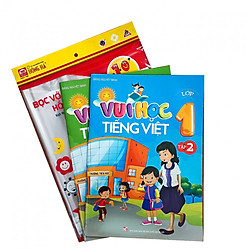 Combo Vui học Tiếng Việt lớp 1 + tập bọc sách vở