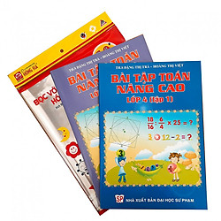 Combo Bài tập Toán nâng cao lớp 4 + tập bọc nilon sách vở