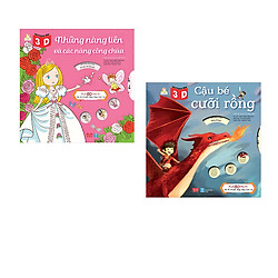 Combo Sách Dựng Hình 3D: Những Nàng Tiên Và Các Nàng Công Chúa + Cậu Bé Cưỡi Rồng
