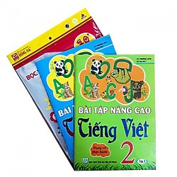Combo Bài tập nâng cao Tiếng Việt lớp 2(dạng vở thực hành) + tập bọc sách vở