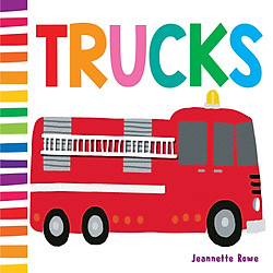 Sách : Jr Baby Board Books Trucks – chủ đề xe cộ  ( Sách Nhập Khẩu )