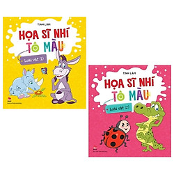 Combo Họa Sĩ Nhí Tô Màu: Loài Vật (1 Và 2) (Bộ 2 Cuốn)