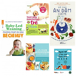 combo ăn dặm bé chỉ huy+ăn dặm không phải là cuộc chiến+thực đơn dinh dưỡng cho trẻ từ 0-