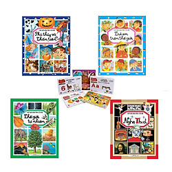 Combo Thế Giới Hình Ảnh Của Bé Trọn Bộ 4 Cuốn Tặng Kèm Bộ Thẻ FlashCard Theo Chủ