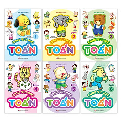 Bộ Cùng Vui Học Toán – Phát Triển IQ Cho Bé (06 Quyển) – Tặng kèm bộ sáp màu