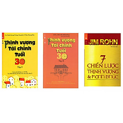 Combo 3 cuốn thinh vượng tài chính tuổi 30 và 7 chiến lược thịnh vượng và hạnh phúc tặng