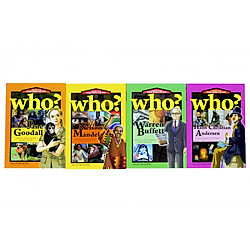 Sách Kiến thức – Bộ 4 cuốn – Danh nhân thế giới – Warren Buffett,Jane Goodall,Nelson Mandela,Hans Christian Andersen