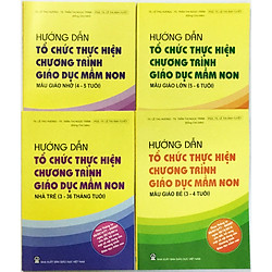Combo Hướng dẫn tổ chức thực hiện chương trình giáo dục mầm non mẫu giáo (kèm 1 viên tẩy như hình)
