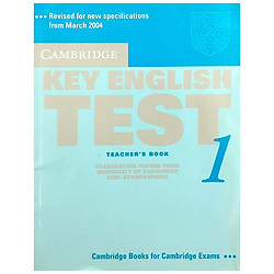 Cambridge Key English Test 1 Teacher’s Book