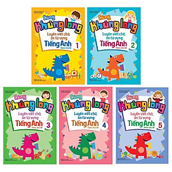 Combo Cùng Khủng Long Luyện Viết Chữ, Ôn Từ Vựng Tiếng Anh Theo Chủ Đề (Bộ 5 Tập)