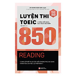 Luyện thi TOEIC 850 – Reading (Quà Tặng Card đánh dấu sách đặc biệt)