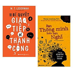 Combo 2 Cuốn Sách Kỹ Năng Sống Hay Nhất : Bạn Thông Minh Hơn Bạn Nghĩ (Tái Bản 2018) + 11