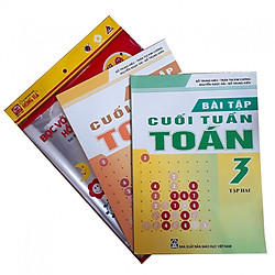 Combo Bài tập cuối tuần Toán lớp 3 + tập bọc sách vở