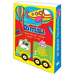 Túi Tô Màu Phương Tiện Giao Thông (Song Ngữ Anh-Việt) Trọn Bộ 6 Cuốn