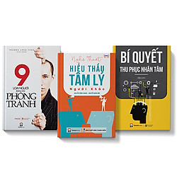 Combo 3 cuốn sách Nghệ thuật hiểu thấu tâm lý người khác + 9 loại người cần phòng tránh +