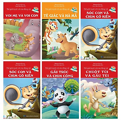 Combo Thế Giới Tuyệt Vời Của Động Vật: Voi Mẹ và Voi Con + Chuột Túi Và Gấu Túi + Thằn Lằ