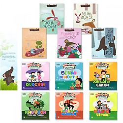 Combo 2 bộ sách hay giúp bé ứng xử tuổi mầm non: 5 cuốn Chuyện Ở Rừng Vi Vu (5 cuốn), 6 cuốn Bộ kỹ năng cho bé 1-6 tuổi + bookmark danh ngôn hình voi