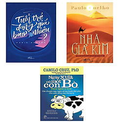 Combo sách nhà giả kim, tuổi trẻ đáng giá bao nhiêu, ngày xưa có một con bò – Tặng ngẫu nhiên 1 cuốn truyện song ngữ trong 4 cuốn