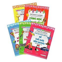 Bộ Cùng Học Bảng Chữ Cái Và Số – Song Ngữ Anh – Việt (05 Cuốn) – Tặng kèm bộ sáp màu</spa