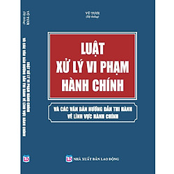 LUẬT XỬ LÝ VI PHẠM HÀNH CHÍNH VÀ CÁC VĂN BẢN HƯỚNG DẪN THI HÀNH VỀ LĨNH VỰC HÀNH CHÍNH</s