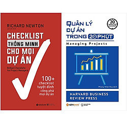 Combo Sách : Checklist Thông Minh Cho Mọi Dự Án + Quản Lý Dự Án Trong 20 Phút