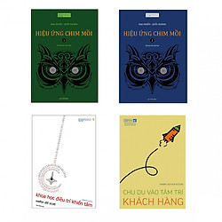 Combo Thủ thuật Tâm lý Kinh doanh (Hiệu ứng chim mồi Tập 1-2 – Khoa học điều trí khiển tâm – Chu du vào tâm trí khách hàng + hộp)