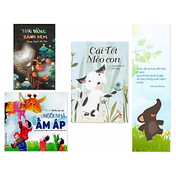 Combo 3 tập truyện thiếu nhi hay: Khu Rừng Bánh Kem, Cái Tết Của Mèo Con, Ngôi Nhà Ấm Áp – Tặng kèm bookmark danh ngôn hình voi