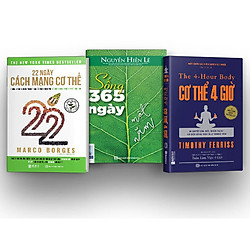 Bộ 3 cuốn sách về sức khỏe giúp bạn xây dựng một lối sống lành mạnh ( 22 Ngày Cách Mạng C