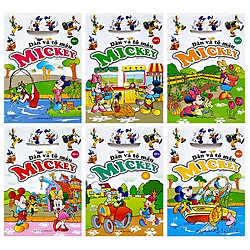 Bộ Sách Dán Và Tô Màu Mickey (Bộ 6 Cuốn)