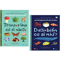 Combo 2 cuốn Lật Mở kích thích trí não Lift-the-flap nature – Lật mở khám phá thế giới tự