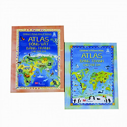 Sách Bộ 2 cuốn – Children’s Picture Atlas: Atlas bằng tranh cho trẻ em & Atlas động vật bằng tranh cho trẻ em