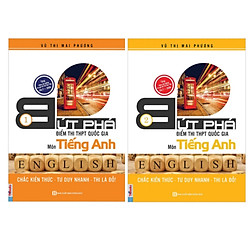 Combo 2 bộ sách Bứt Phá Điểm Thi THPT Quốc gia Tiếng anh 1 + Tiếng Anh 2( Tặng kèm 1 giá