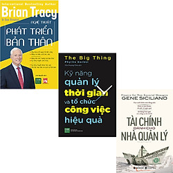 Combo 3 Cuốn Sách:  Tài Chính Dành Cho Nhà Quản Lý + Kỹ Năng Quản Lý Thời Gian Và Tổ Chức