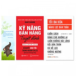 Combo 2 cuốn: Kỹ Năng Bán Hàng Tuyệt Đỉnh, Tối Đa Hóa Năng Lực Bản Thân + Bookmark danh ngôn hình voi