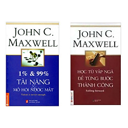 Combo sách tư duy để thành công :1% & 99% – Tài Năng & Mồ Hôi Nước Mắt +Học Từ Vấp Ngã Để