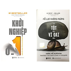 Combo 2 cuốn Nỗ lực không ngừng-Từ tốt đến vĩ đại đến không thể bị đánh bại và Khởi Nghiệ