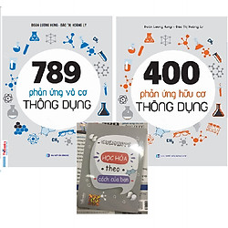Combo 400 Phản Ứng Hữu Cơ Thông Dụng Và 789 Phản Ứng Vô Cơ Thông Dụng Tặng Kèm Sổ Tay Phả