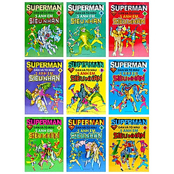 Bộ Sách Dán Và Tô Màu 5 Anh Em Siêu Nhân (Bộ 9 Cuốn)