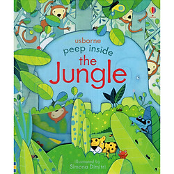 Usborne Peep Inside The Jungle – sách lật giở cho bé 2-5 tuổi