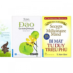 Combo 2 cuốn: Bí Mật Tư Duy Triệu Phú, Đạo – Con Đường Không Lối (Tặng kèm bookmark danh ngôn hình voi)