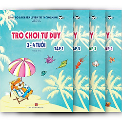 Combo trò chơi tư duy 3-4 tuổi ( trọn bộ 4 cuốn)
