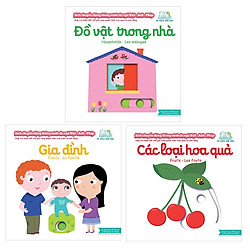 Combo Sách Chuyển Động – Song Ngữ Anh – Việt: Đồ Vật Trong Nhà + Gia Đình + Các Loại Hoa